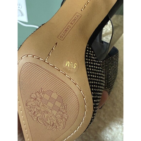 VINCE CAMUTO Kempern Mule In Black/ Smoke sz 5.5 - Picture 4 of 5